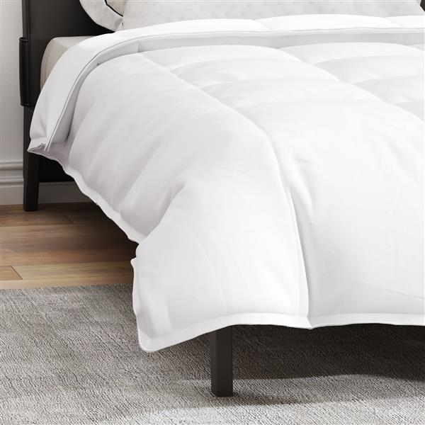 Grote foto vidaxl dekentjes dekbedden wit 135 x 220 cm dons huis en inrichting bedden