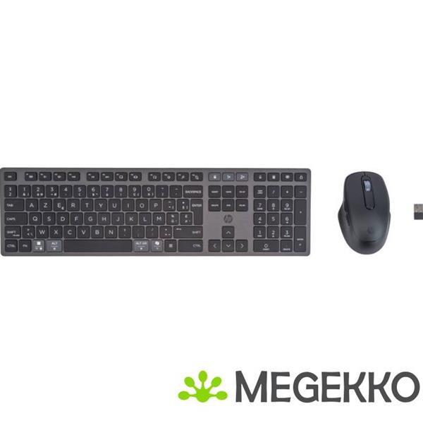 Grote foto hp 720 multi device rechargeable wireless keyboard and mouse combo computers en software overige computers en software