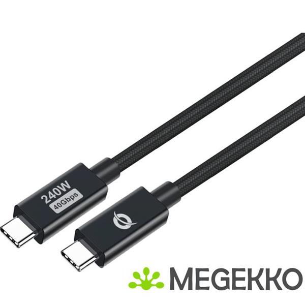Grote foto conceptronic etta04b12 usb4 gen 3x2 40gbps 240w usb type c 1.2m computers en software overige computers en software