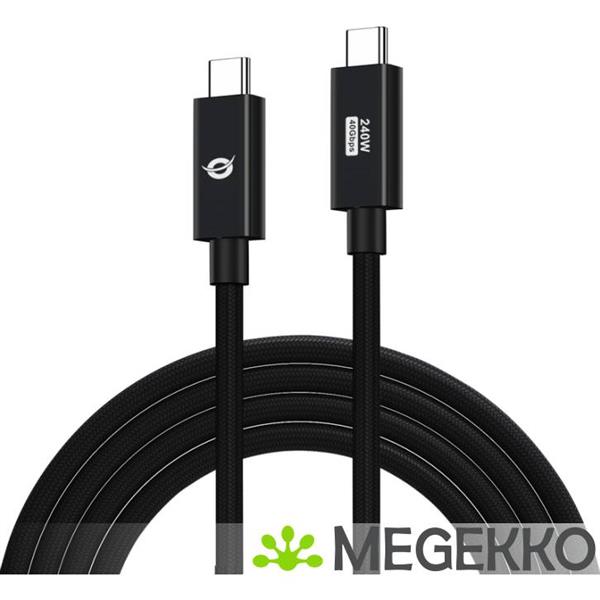 Grote foto conceptronic etta04b12 usb4 gen 3x2 40gbps 240w usb type c 1.2m computers en software overige computers en software