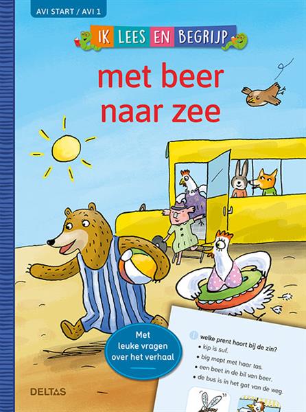 Grote foto met beer naar de zee ik lees en begrijp boeken jeugd 13 jaar en ouder