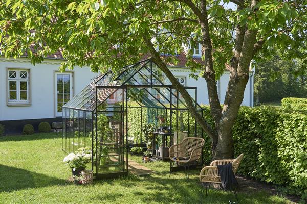 Grote foto tuinkas qube 812 zwart gecoat tuin en terras tuinhuisjes en blokhutten