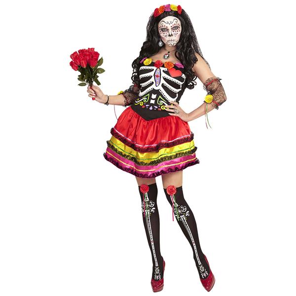 Grote foto dia de los muertos jurk gekleurd dames kort verzamelen overige verzamelingen