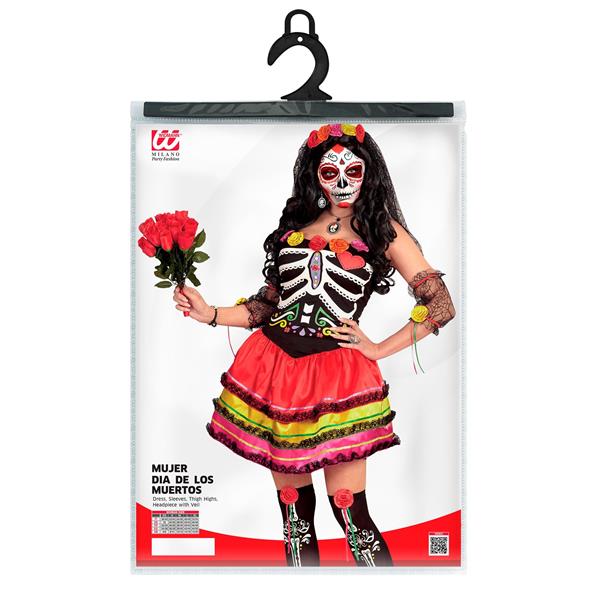 Grote foto dia de los muertos jurk gekleurd dames kort verzamelen overige verzamelingen