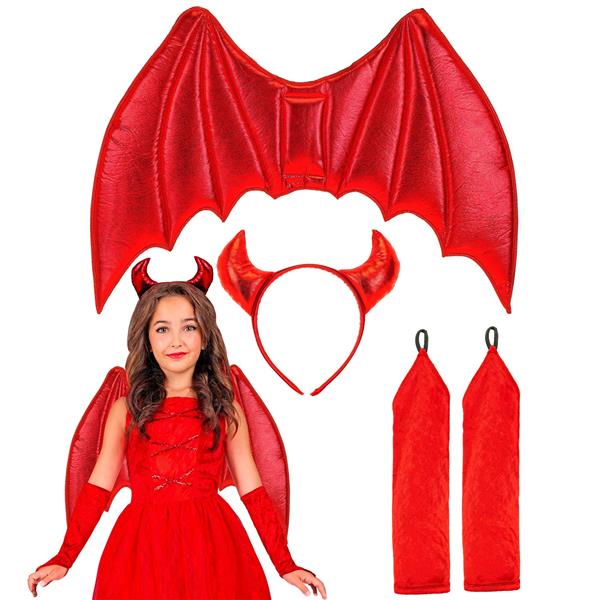 Grote foto halloween kostuum rood meisje duicel 6 delig verzamelen overige verzamelingen