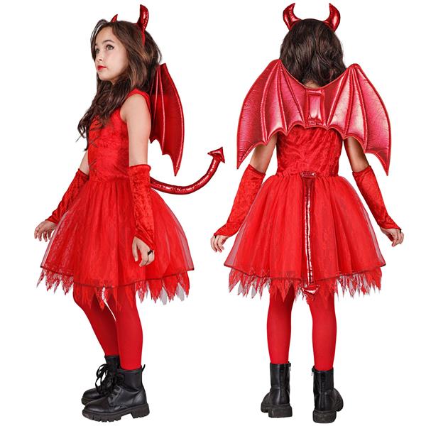 Grote foto halloween kostuum rood meisje duicel 6 delig verzamelen overige verzamelingen