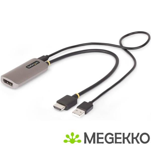 Grote foto startech.com 30cm hdmi naar displayport adapter kabel 8k 60hz actieve hdmi 2.1 naar dp 1.4 video c computers en software overige computers en software