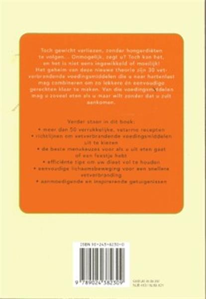 Grote foto gezond en slank met vetverbrandende voeding boeken kookboeken