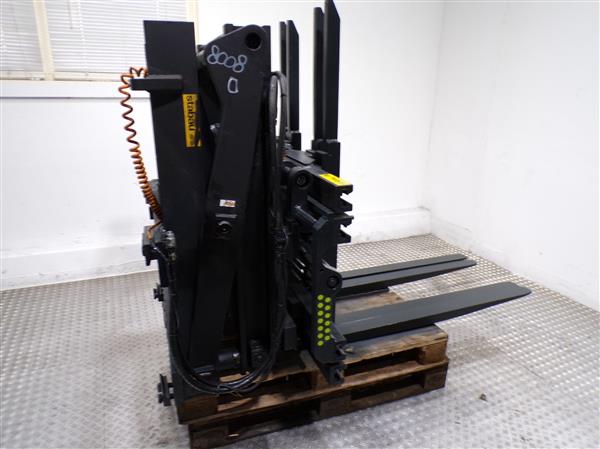 Grote foto stabau vorkenversteller dubbel met schaarreach outlet agrarisch heftrucks
