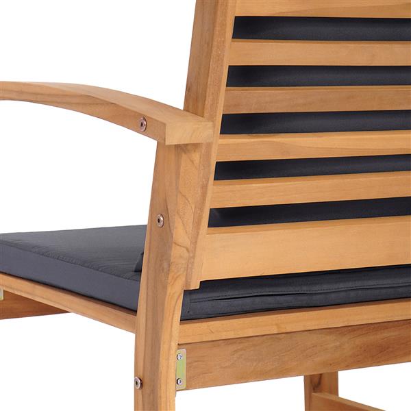Grote foto vidaxl tuin sofa set naturel massief teakhout tuin en terras tuinmeubelen