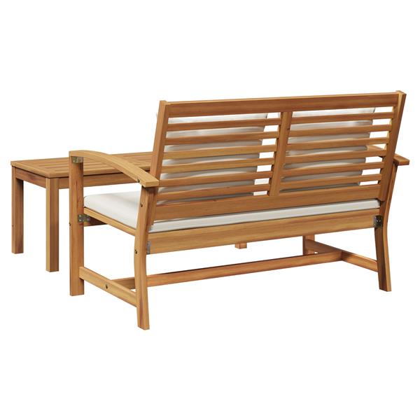 Grote foto vidaxl tuin sofa set naturel massief teakhout tuin en terras tuinmeubelen
