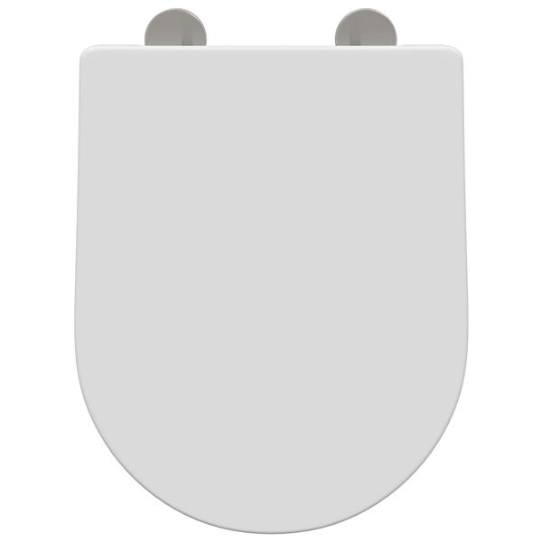 Grote foto vidaxl toiletzitting verstelbaar wit 48 x 36 5 x 4 5 cm polypropyleen doe het zelf en verbouw sanitair