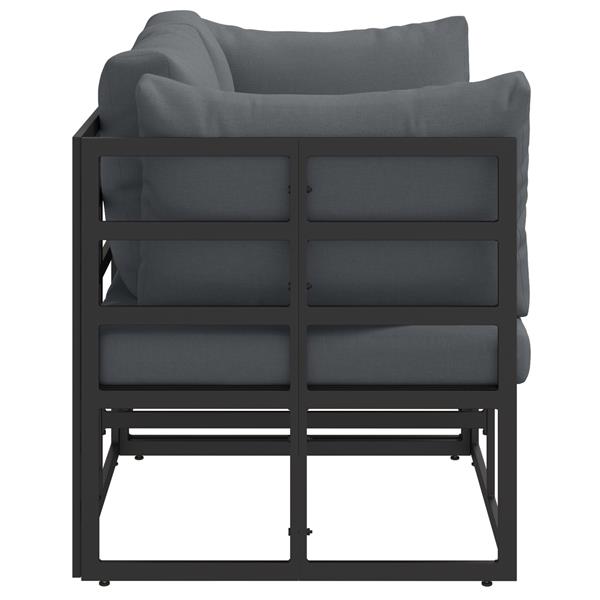 Grote foto vidaxl buitenmeubilair 2 stuk zwart en anthraciet 71 5 x 71 5 x 71 cm tuin en terras tuinmeubelen