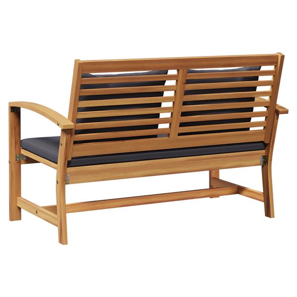 Grote foto vidaxl tuin sofa set naturel massief teakhout tuin en terras tuinmeubelen