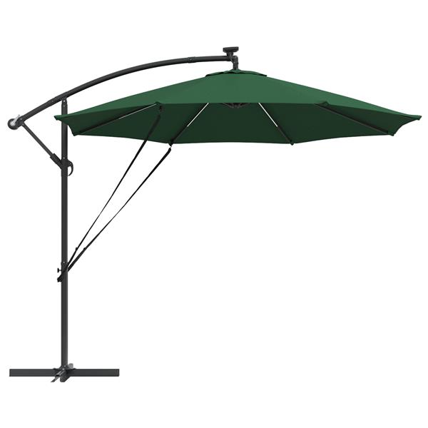 Grote foto vidaxl cantilever banana parasol groen 294 x 294 x 248 cm tuin en terras overige tuin en terras