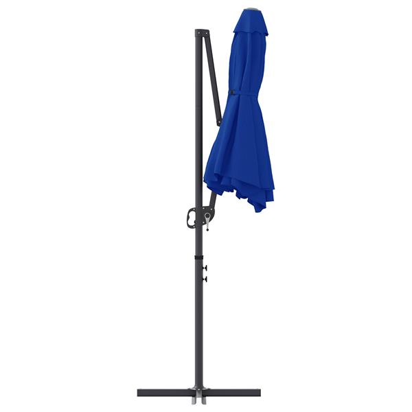 Grote foto vidaxl tuin cantilever parasol azuurblauw 372 x 198 x 243 cm tuin en terras overige tuin en terras