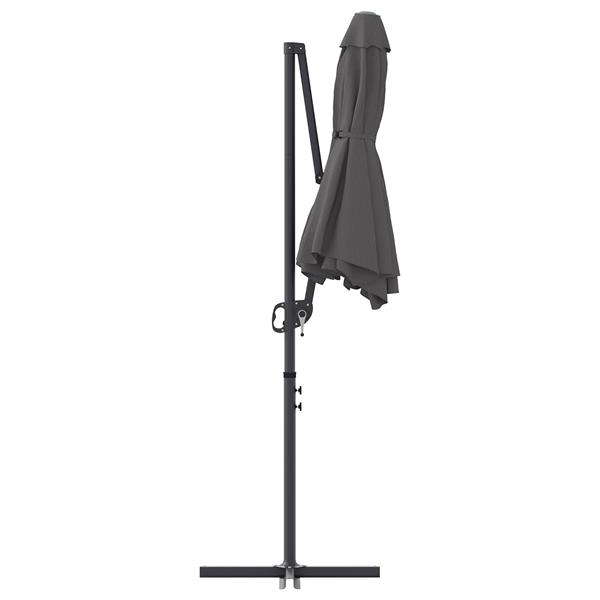 Grote foto vidaxl tuin cantilever parasol antraciet 372 x 198 x 243 cm tuin en terras overige tuin en terras