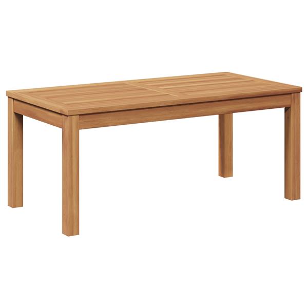 Grote foto vidaxl tuin sofa set 2 pcs naturel massief teakhout tuin en terras tuinmeubelen