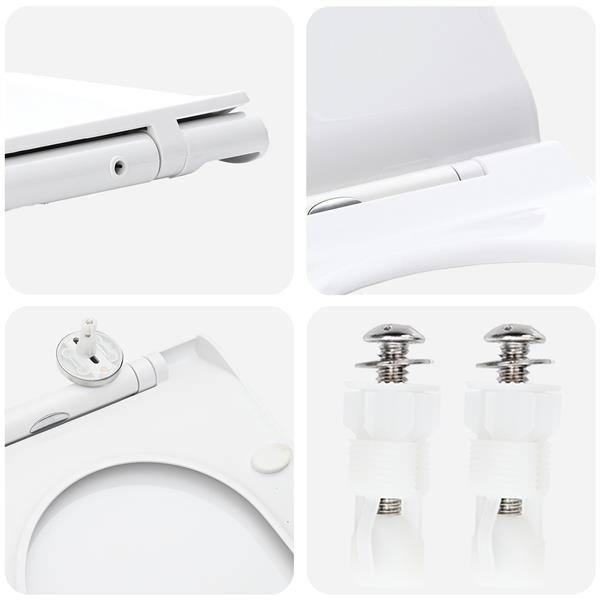 Grote foto vidaxl toiletzitting verstelbaar wit 48 5 x 36 x 5 cm polypropyleen doe het zelf en verbouw sanitair