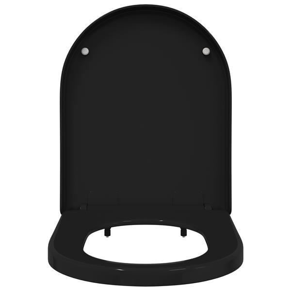 Grote foto vidaxl toiletzitting zwart 48 x 36 5 x 4 5 cm polypropyleen doe het zelf en verbouw sanitair