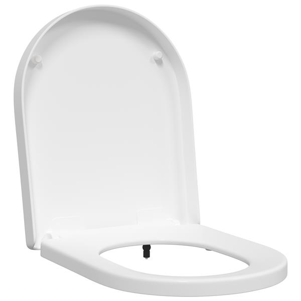 Grote foto vidaxl toiletzitting verstelbaar wit 48 x 36 5 x 4 5 cm polypropyleen doe het zelf en verbouw sanitair