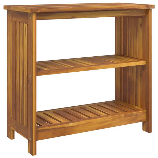 Grote foto vidaxl tuinkast met plank met opslag bruin 75 x 35 x 70cm huis en inrichting overige