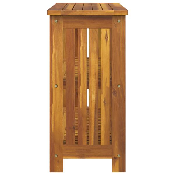 Grote foto vidaxl tuinkast met plank met opslag bruin 75 x 35 x 70cm huis en inrichting overige