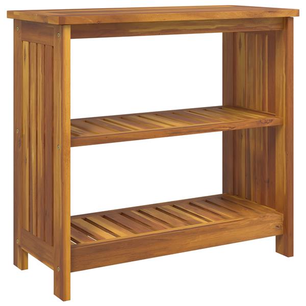 Grote foto vidaxl tuinkast met plank met opslag bruin 75 x 35 x 70cm huis en inrichting overige