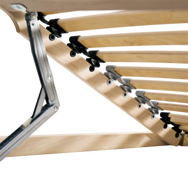 Grote foto vidaxl lamelbodem met hoofdeinde bruin 140 x 190 cm massief beukenhout antiek en kunst stoelen en banken