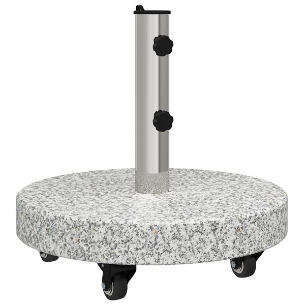 Grote foto vidaxl parasolvoet grijs 45 x 45 x 45 cm graniet tuin en terras overige tuin en terras