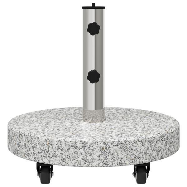 Grote foto vidaxl parasolvoet grijs 45 x 45 x 45 cm graniet tuin en terras overige tuin en terras