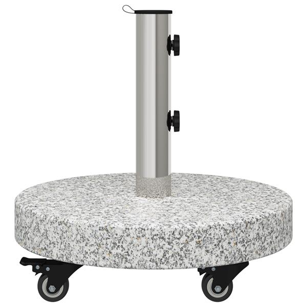 Grote foto vidaxl parasolvoet grijs 45 x 45 x 45 cm graniet tuin en terras overige tuin en terras