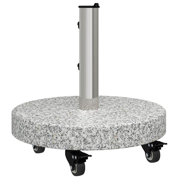 Grote foto vidaxl parasolvoet grijs 45 x 45 x 45 cm graniet tuin en terras overige tuin en terras