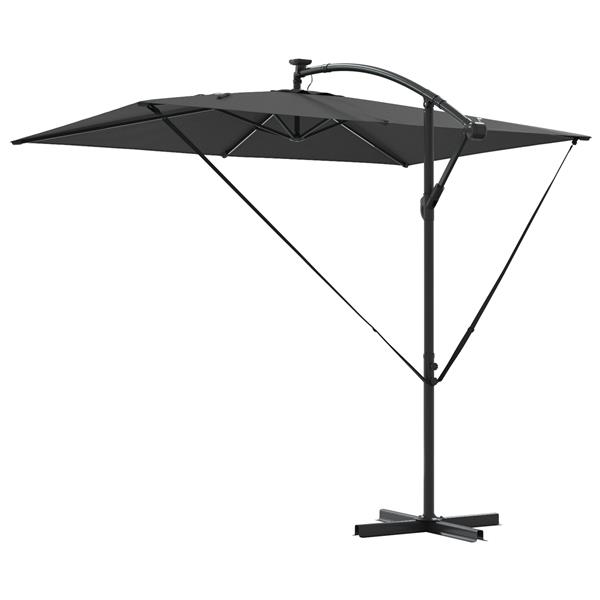 Grote foto vidaxl cantilever banana parasol antraciet 294 x 200 x 254 cm tuin en terras overige tuin en terras