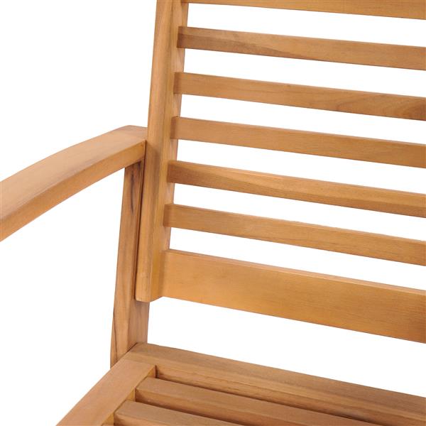 Grote foto vidaxl tuinstoelen 2 pcs naturel 60 x 65 x 76.5 cm massief teakhout tuin en terras tuinmeubelen