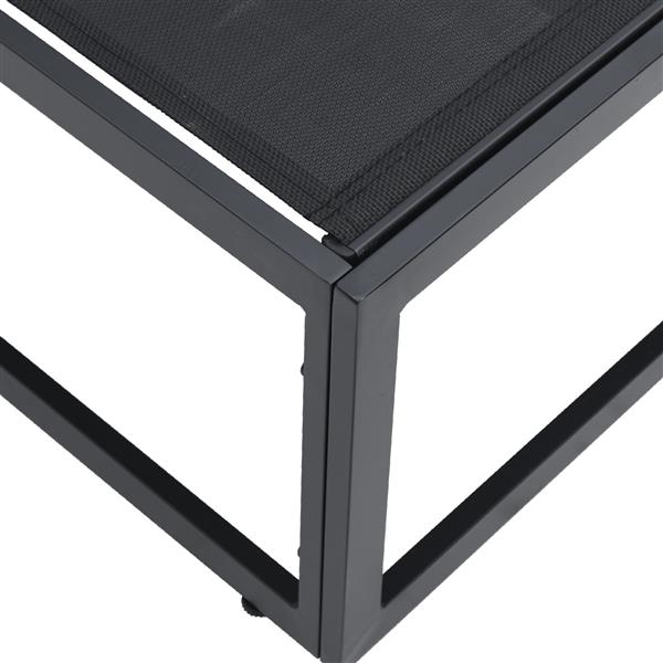 Grote foto vidaxl buitenmeubilair met kussen zwart aluminium tuin en terras tuinmeubelen