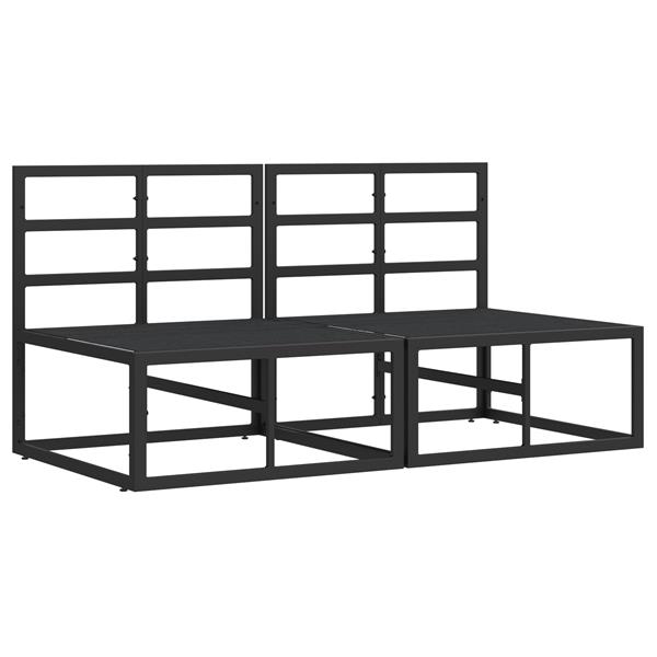 Grote foto vidaxl buitenmeubilair 2 stuk zwart en anthraciet 70 x 71 5 x 71 cm tuin en terras tuinmeubelen