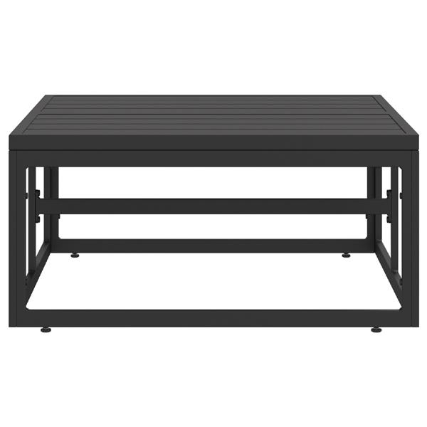 Grote foto vidaxl buitenmeubilair zwart aluminium tuin en terras tuinmeubelen