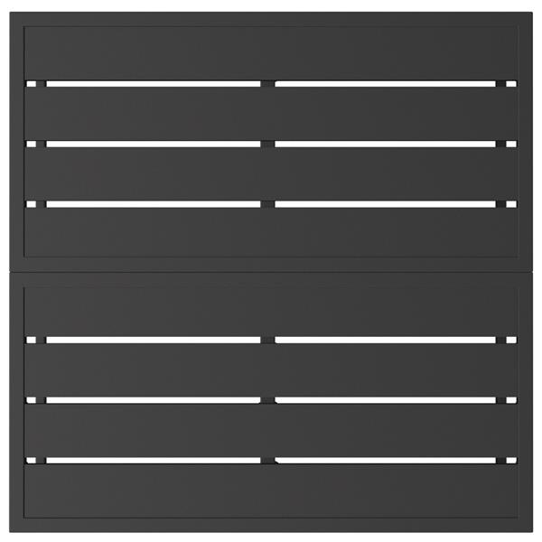 Grote foto vidaxl buitenmeubilair zwart aluminium tuin en terras tuinmeubelen