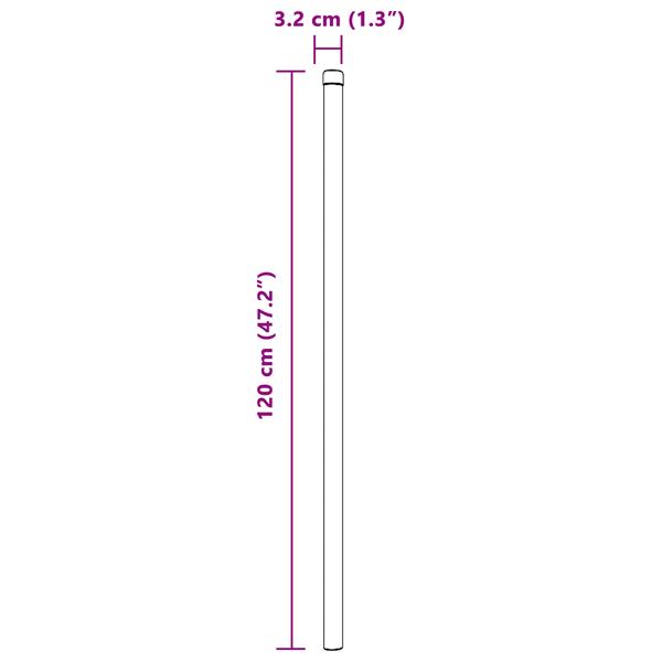 Grote foto vidaxl hekpalen 12 pcs zilver 120 cm poedergecoat staal tuin en terras overige tuin en terras
