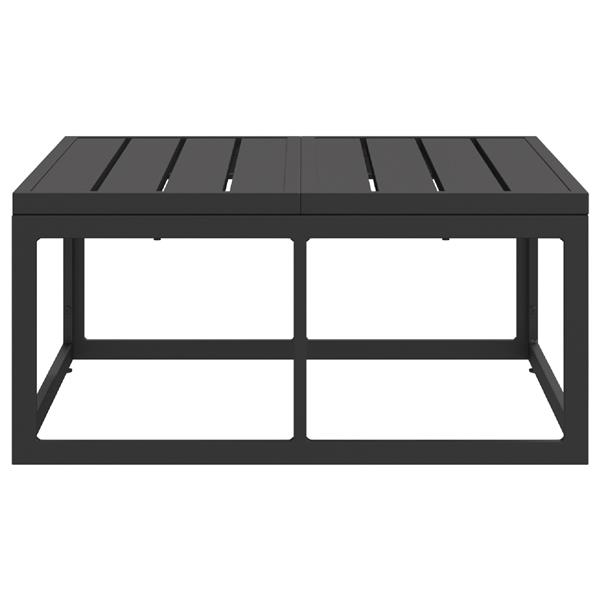 Grote foto vidaxl buitenmeubilair zwart aluminium tuin en terras tuinmeubelen