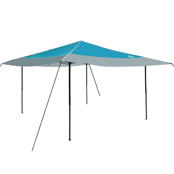 Grote foto vidaxl pop up luifel tent blauw 400 x 400 cm stof tuin en terras overige tuin en terras