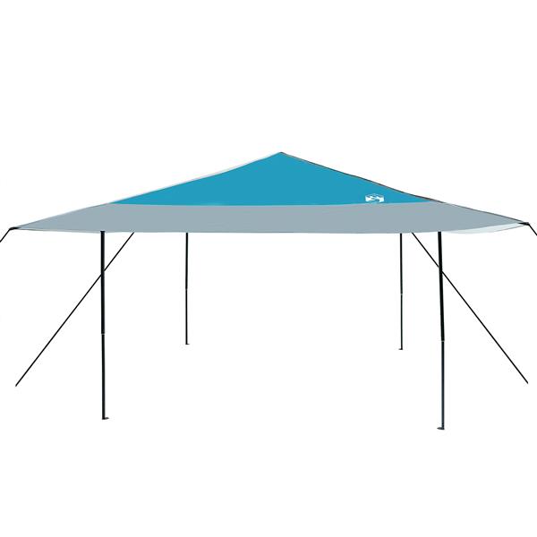 Grote foto vidaxl pop up luifel tent blauw 400 x 400 cm stof tuin en terras overige tuin en terras