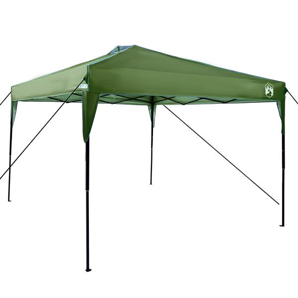 Grote foto vidaxl pop up luifel tent groen 300 x 300 cm stof tuin en terras overige tuin en terras