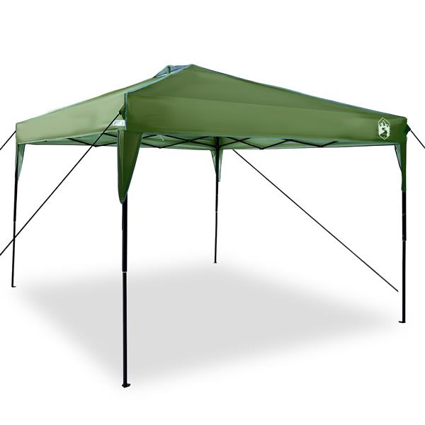 Grote foto vidaxl pop up luifel tent groen 300 x 300 cm stof tuin en terras overige tuin en terras