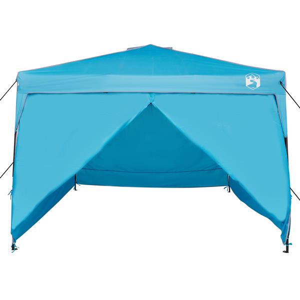Grote foto vidaxl pop up luifel tent blauw 300 x 300 cm stof tuin en terras overige tuin en terras
