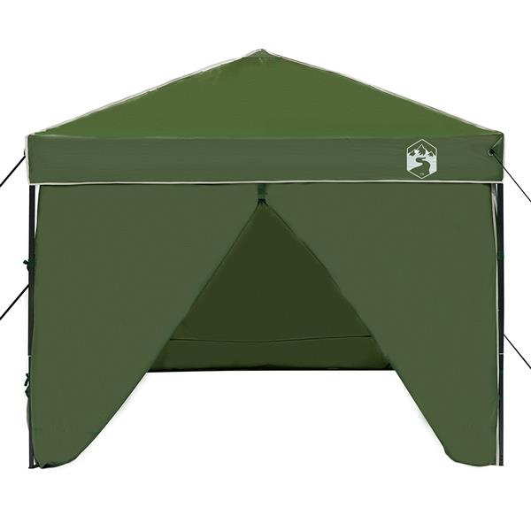 Grote foto vidaxl pop up luifel tent groen 250 x 250 cm stof tuin en terras overige tuin en terras