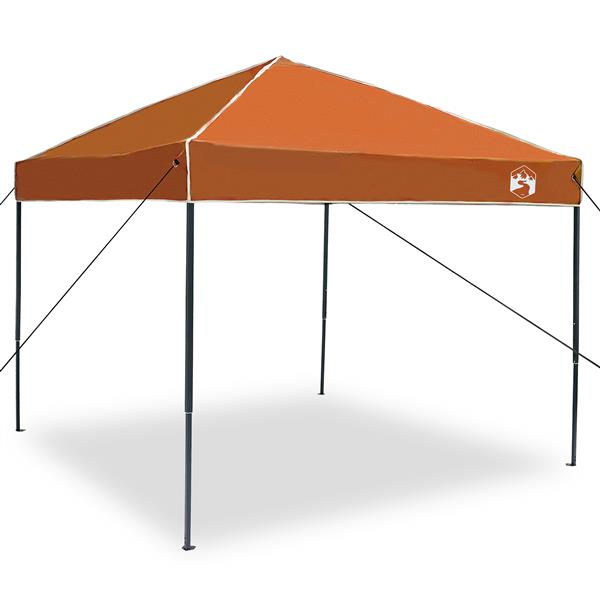 Grote foto vidaxl pop up luifel tent oranje 250 x 250 cm stof tuin en terras overige tuin en terras