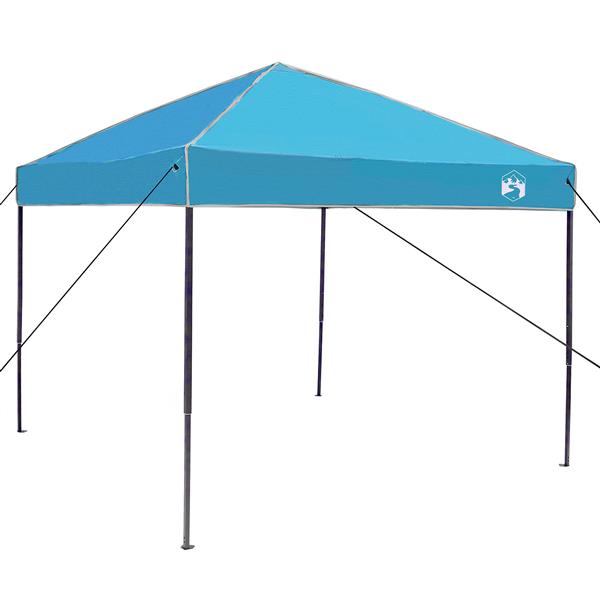 Grote foto vidaxl pop up luifel tent blauw 250 x 250 cm stof tuin en terras overige tuin en terras