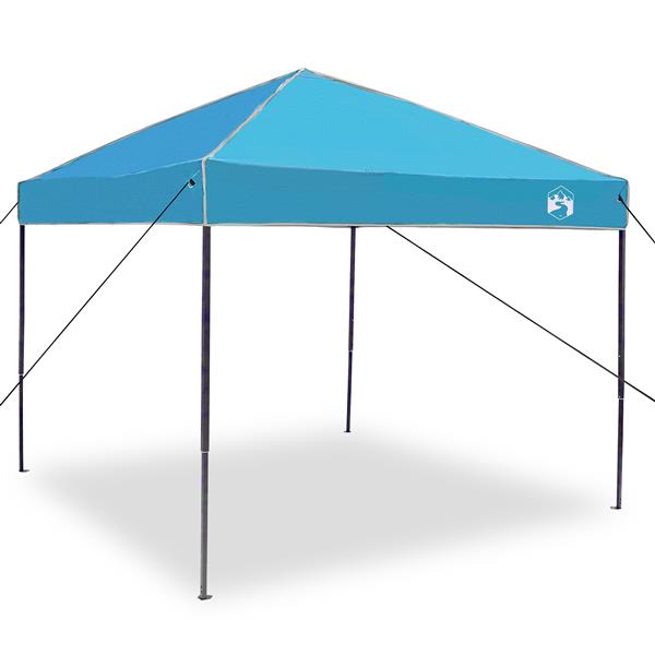 Grote foto vidaxl pop up luifel tent blauw 250 x 250 cm stof tuin en terras overige tuin en terras